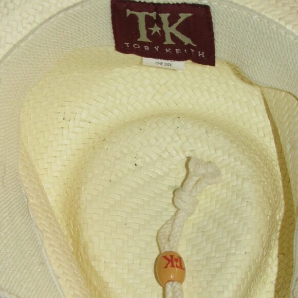 Toby Keith Paper Straw Cowboy Hat Rockabilly Country Concert Unisex One Size - Picture 5 of 5